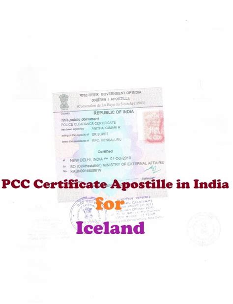 PCC Certificate Apostille for Iceland | PCC Certificate Attestation in ...