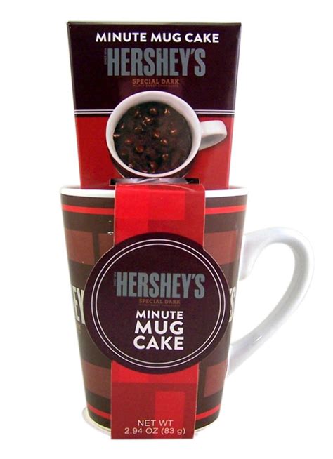 Hershey's Special Dark Chocolate Minute Cake Ceramic Mug with Cake Mix ...