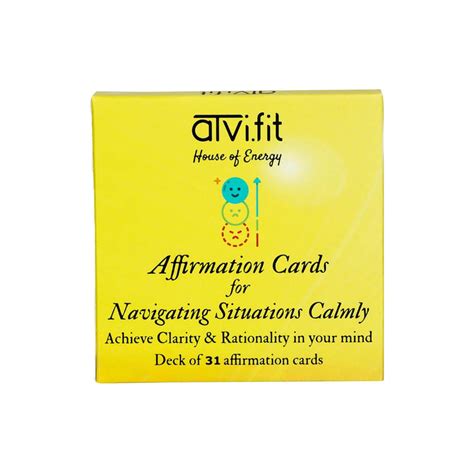 Affirmation Cards for Navigating Situation Calmly | Set of 31 Cards wi ...