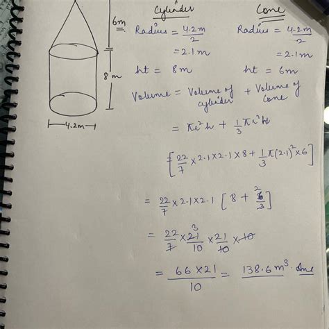 A tent is cylindrical at the bottom and conical at the top. The ...