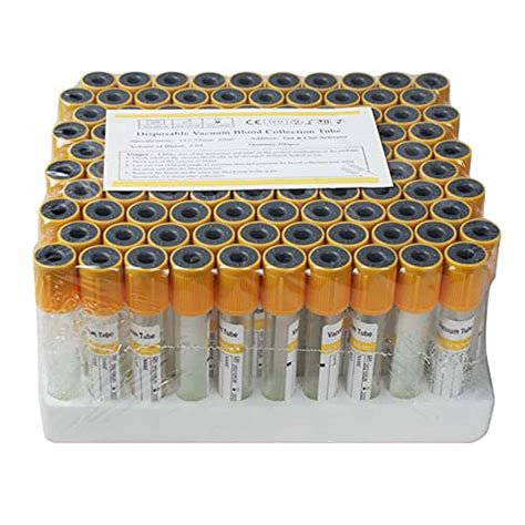 Buy 100pcs 3mL Vacuum Blood Collection Tubes Glass Blood Tubes ...