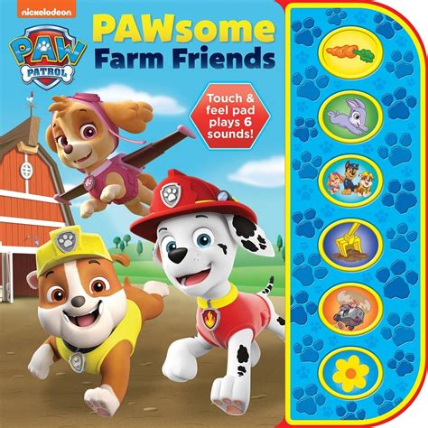 Nickelodeon Paw Patrol: Pawsome Farm Friends: Textured Sound Pad : Pi ...