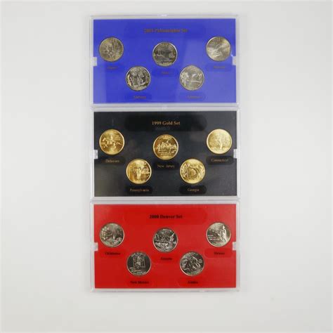 Three Statehood Quarters Mint Edition Collection Sets With COA ...