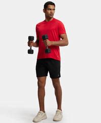 Buy Recycled Microfiber Elastane Stretch Solid Shorts with Zipper ...