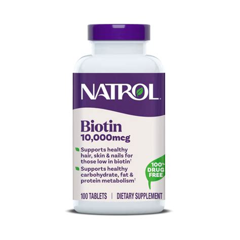 Natrol, Beauty Biotin, 10,000mcg, 100 Tablets – Maple Herbs
