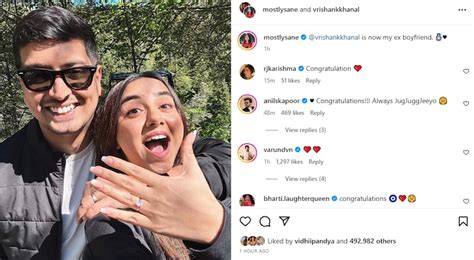 Prajakta Koli gets engaged to boyfriend Vrishank Khanal, flaunts her ...