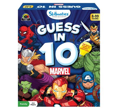 Skillmatics Guess in 10 Marvel Edition Paper card game Multicolor 3Y ...