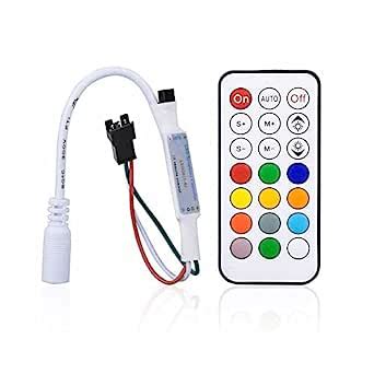 Buy VEEKAYLIGHT SP103E Mini RF LED Remote Controller 14Key 300 Color ...