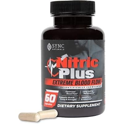 SYNCNaturals Nitric Plus- 800mg L Arginine- 400mg L Citrulline- India ...