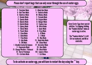 Image result for Yandere Sim Extras Cheat Code