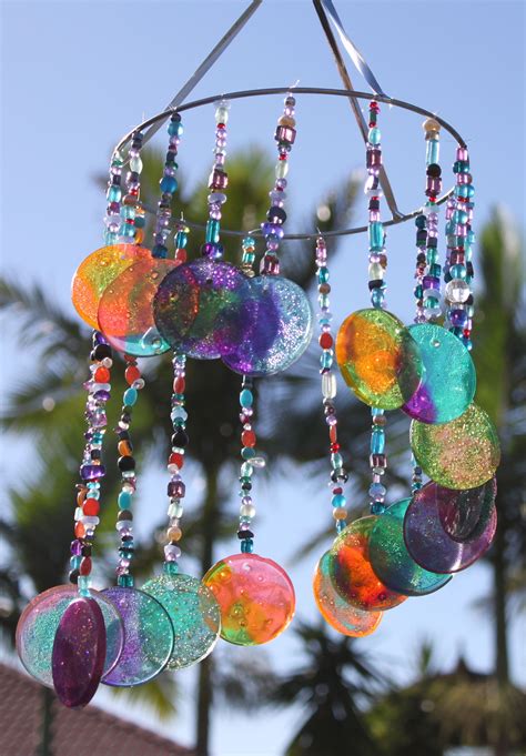 DIY Sun catcher/Wind chime. | stay.at.home.life | Diy wind chimes, Wind ...