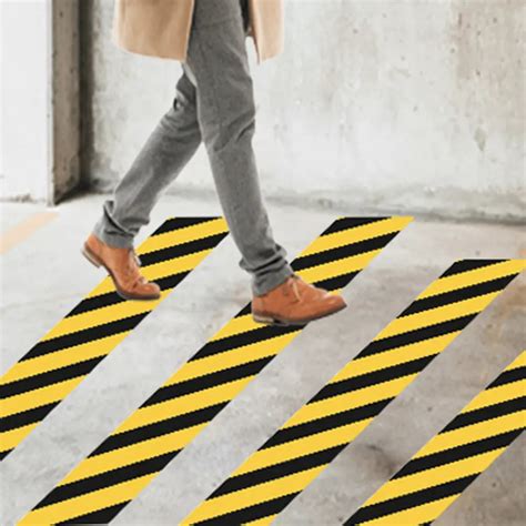 Anti Slip Tape Yellow Black | High-Visibility Zebra Pattern Safety Tape ...