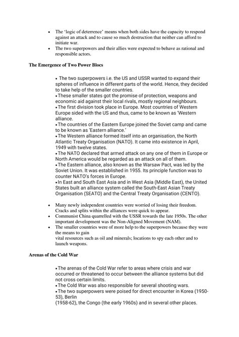 MCQ of Political Science Class 12 Cold War Era 的图像结果