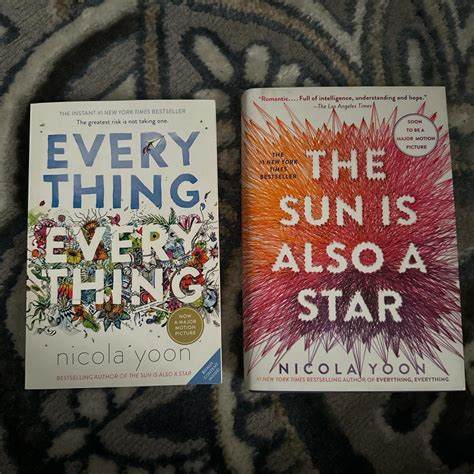 nicola yoon book set, one soft cover one hardcover... - Depop