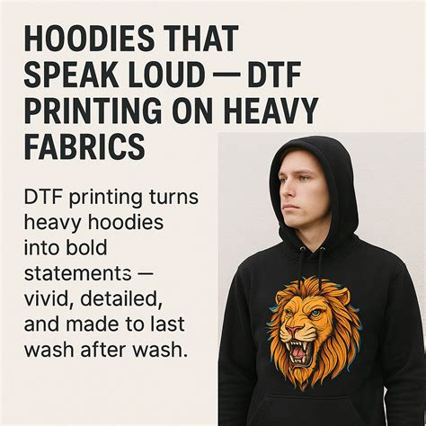 Hoodies That Speak Loud — DTF Printing on Heavy Fabrics – Alpha Fang