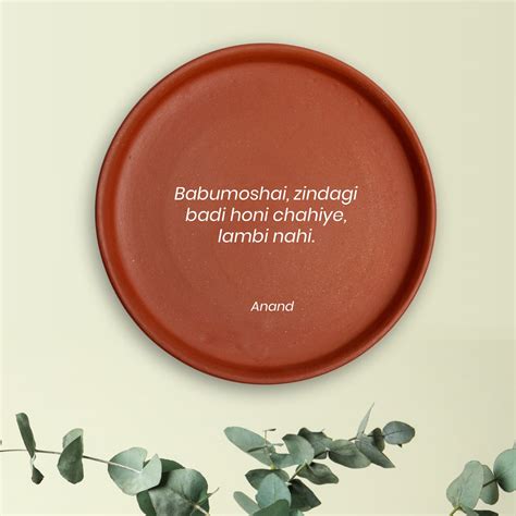 Terracotta Wall Plate - Anand Movie Quote – Almiro Tree