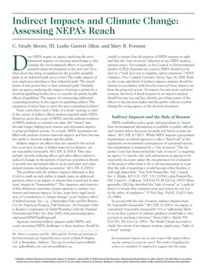 Fillable Online Indirect Impacts and Climate Change: Assessing NEPA's ...