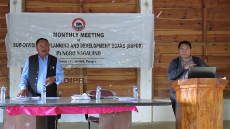 PUNGRO SDPDB APPROVES KEY PROPOSALS | DIPR Nagaland-Department of ...