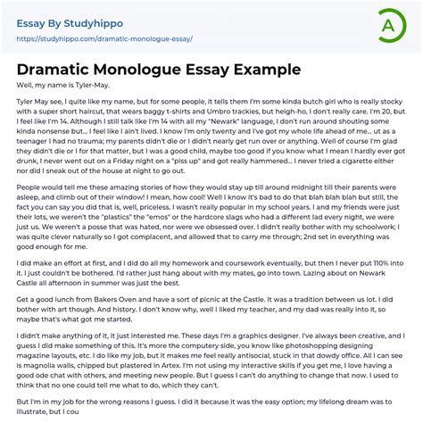 Image result for How to Write a Monologue Example