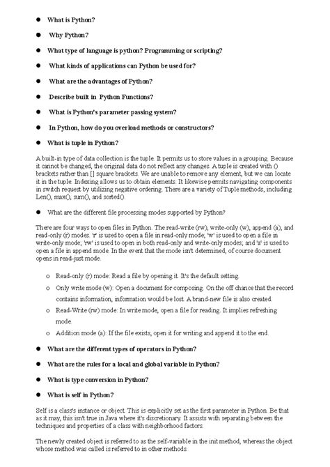 Python viva - What is Python? Why Python? What type of language is ...