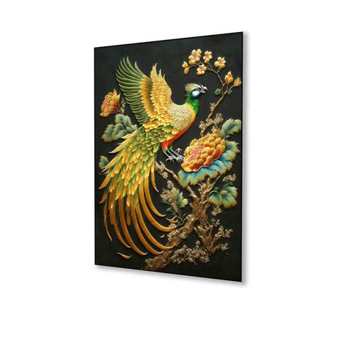 Majestic Peacock: Elegance in Flight Wall Painting – Nestroots