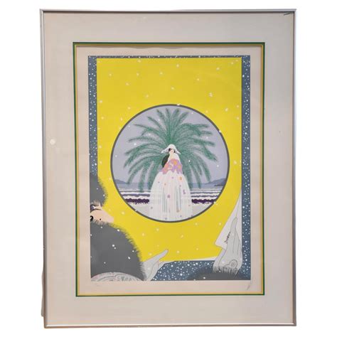 Contemporary Modern Framed Erte 7 Deadly Sins Gluttony Signed Serigraph Nude For Sale at 1stDibs ...