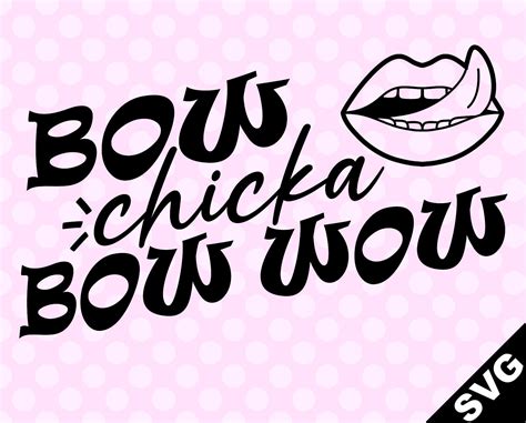SVG Bow Chicka Bow Wow - Etsy
