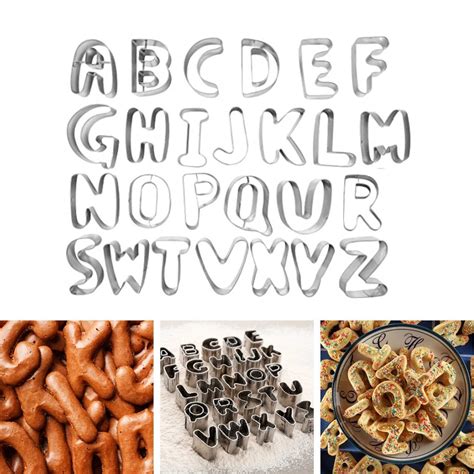 Baker's Secret Cookie Cutters Alphabet Set - Kitchen Tools
