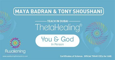 ThetaHealing You & God - Dubai 2023 - Tony, Arjaan Rotana, Dubai Media ...