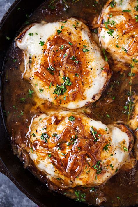 One Pan French Onion Smothered Pork Chops | Smothered pork chops recipe ...