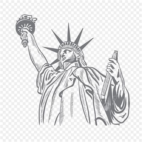 Statue Of Liberty Drawing Outline
