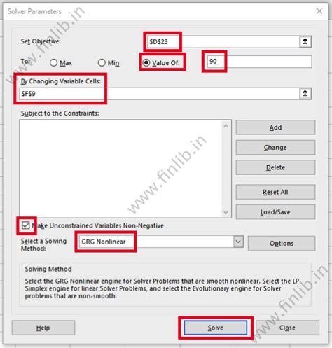 Excel Solver Nonlinear 的图像结果