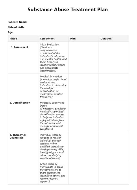 Substance Abuse Evaluation & Example | Free PDF Download