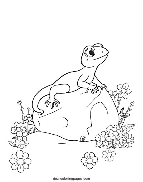 Lizard Coloring Pages - 9 Free Printable Coloring Pages