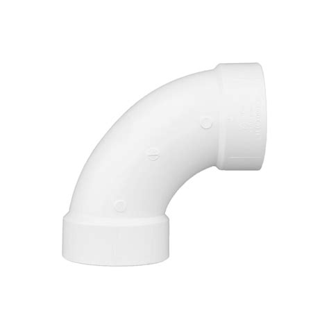 Charlotte Pipe 2-in PVC DWV Long Sweep 1/4 Bend PVC 00304 0800 at Lowes.com