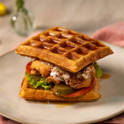Fried Chicken Waffle Sandwich | Tastemade