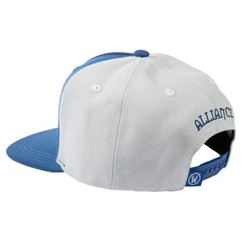 World of Warcraft Alliance Leather Emblem Snap Back Hat