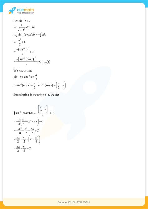 Image result for Class 12 Maths Ch. 7 Formulas