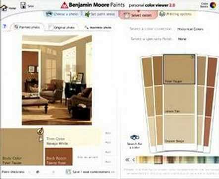 Benjamin Moore Color Visualizer 的图像结果