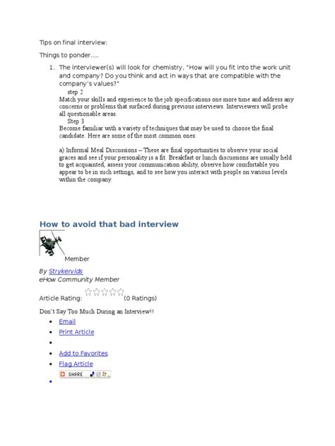 Final Interview Tips 的图像结果