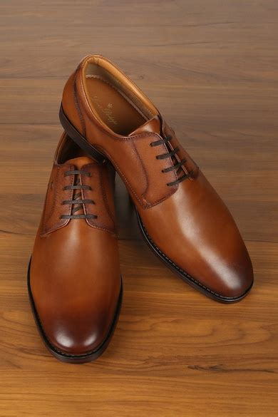 Louis Philippe Formal Shoes, Men Tan Leather Lace Up Shoes for Footwear ...