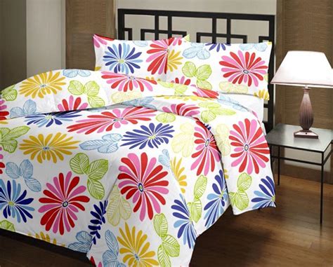 Buy eCraftIndia 220 TC Polycotton Single Blanket - Floral, Blue, Yellow ...