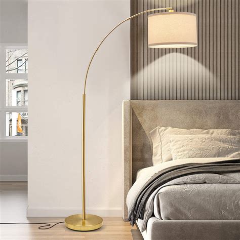 Mercer41 Vondal Arc Floor Lamps for Living Room Lighting, Modern Arched ...