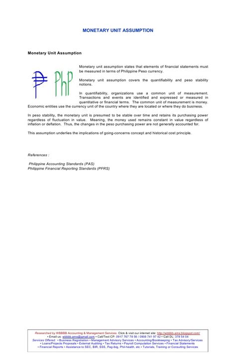 Image result for Monetary Unit Principle