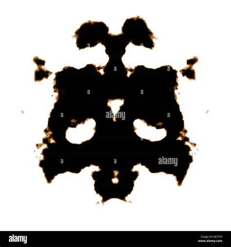 Rorschach Test of an Ink Blot Card Stock Photo - Alamy