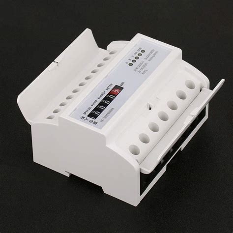 Buy DIN-Rail Electric Meter, 3 x 220V/380V 3-Phase 4 Wire 7P Digital ...