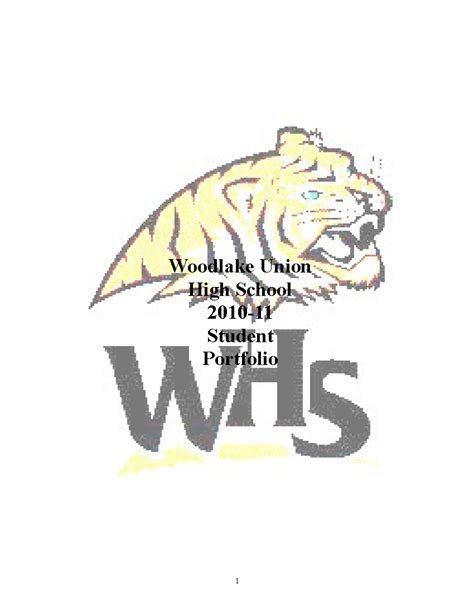 Woodlake Union High School Senior Portfolio Sampler 2010-2011 - Studocu