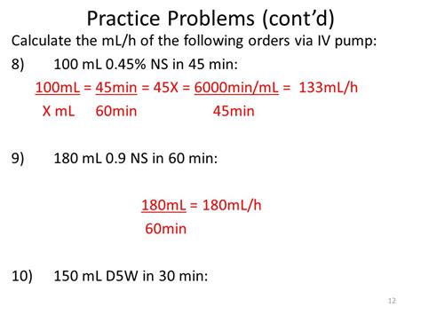 Image result for Drip Rate Med Math