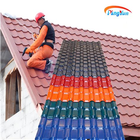 Good Sound-Proof Synthetic Spanish Roof Tile/Color Stable Spanish Style ...