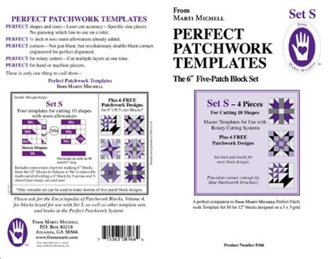 The Perfect Patchwork 6" Five Patch Blocks Set S : Amazon.in: Home ...